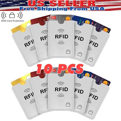 #ad RFID Credit Card ID Sleeve Protector Blocking Safety Aluminum Shield Anti Theft
