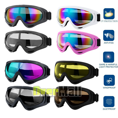 #ad 2Pack Motorbike Goggles Anti UV Sunglasses Snow Ski Motocross Outdoor Anti fog