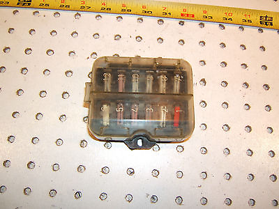 #ad BMW 1974 2002 under Hood 12 Fuse type small Fuse OE 1 Box with 12 fuses amp;1 Cover