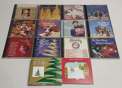 #ad Classic Christmas Lot 14 CD#x27;s Albums In Jewel Cases Various Artists 14 Discs