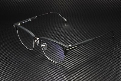 #ad Tom Ford FT5590 F B 002 Matte Black Clear Lens Plastic 52 mm Men#x27;s Eyeglasses