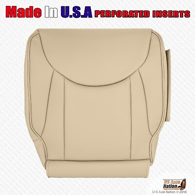 #ad 2004 2006 For Lexus LS430 Driver Side Bottom Perforated Leather Seat Cover Tan