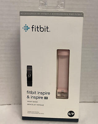 #ad Fitbit Inspire amp; Inspire HR S P Sport Wrist Band Pink Print Band Only