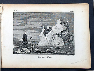 #ad 1817 James Cook Antique Atlas 2nd Voyage Pacific amp; Antarctica 1 Map 21 Prints