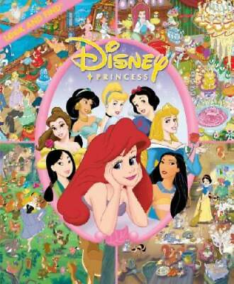 #ad Disney Princess: Look and Find Hardcover GOOD
