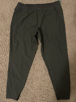 #ad Under Armour Rival Fleece Jogger Sweatpants Mens XXL 2XL Tall Army Green Lounge