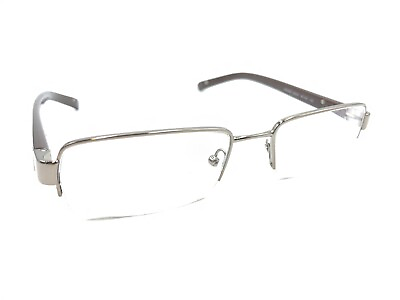 #ad Prada VPR 53M 1BI 1O1 Brown Half Rim Eyeglasses Frames 52 18 135 Italy Designer
