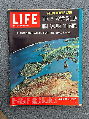 #ad LIFE INTERNATIONAL WORLD IN OUR TIME DOUBLE ISSUE JAN 29 1962 ORIGINAL MAGAZINE