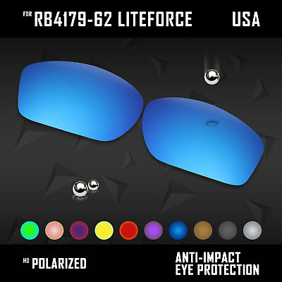 #ad Anti Scratch Polarized Replacement Lens for Ray Ban RB4179 62 Liteforce Opt $43.75