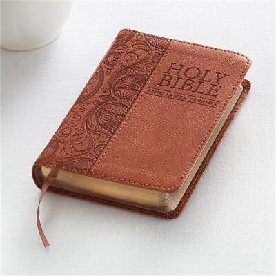 #ad Mini Pocket Bible KJV Leather Fine Binding