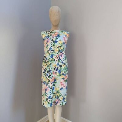 #ad Carmen Marc Valvo Sleeveless Floral Dress