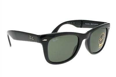 #ad Ray Ban RB4105 Folding Sunglasses in Black Square Sunglasses 181148