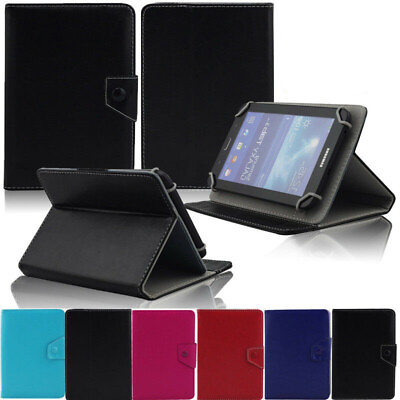#ad Various 7 inch Tablet Device PC PU Leather Case Cover Universal Stand Folio Case