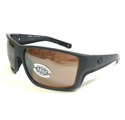 #ad Costa Sunglasses Reefton PRO 06S9080 10 Matte Gray Wrap Frames Polarized 580G