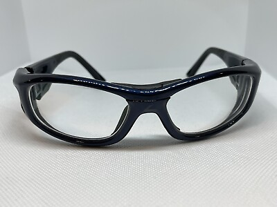 #ad Hilco Leader Blue Sport Glasses Frames Anti Glare amp; Fog Scratch Resist Size 135
