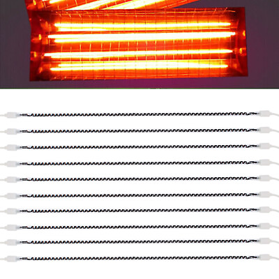 #ad Paint Baking Tube Lamp Spray Booth Car IR Infrared Curing Heating Light 10PCS