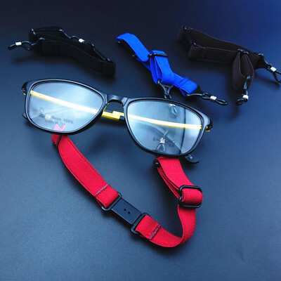 #ad Sunglasses Strap Anti skid Reusable Adjustable Length Sunglasses Strap 4 Colors