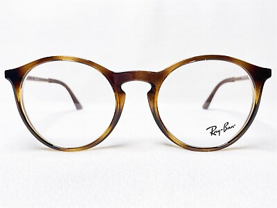 #ad NEW Ray Ban RB7132 2012 Mens Havana Round Designer Eyeglasses Frames 50 20 145