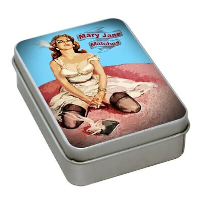 #ad Matches Mary Jane Light On Tin Container