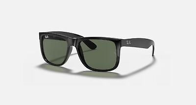 #ad #ad Ray Ban Justin Classic Gloss Black Green 54 mm Sunglasses RB4165 601 71 54 16