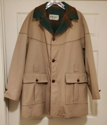 #ad 70s Vintage Northfield Sports hunting Blanket Lined jacket Sz 42 mens RARE