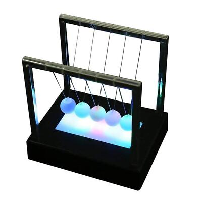 #ad Newtons Swing Ball LED Light Up Newtons Science Kids Toys Balance Balls Desk