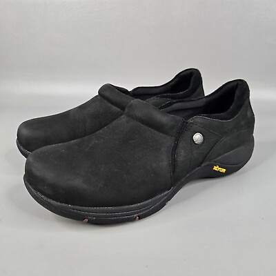 #ad Dansko Womens Patti Black Milled Nubuck Waterproof Shoes Size 41 10.5 11