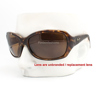 #ad Maui Jim MJ 214 10 Pearl City Sunglasses Brown Havana Brown Polarized Read