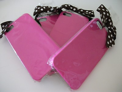 #ad Henri Bendel Neon Case For Iphone Cell Holder 5 NWT $48.00 PINK leather