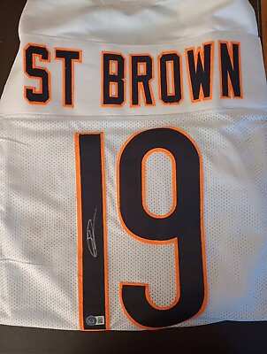 #ad Equanimeous St. Brown Signed Chicago Bears Jersey Beckett Rookie Wide Receiver