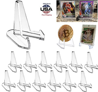 #ad 30× Large Size Trading Card Stands Most Durable Display Coins Cards Holder USA