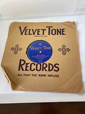 #ad Velvet Tone 78 RPM Lou Gold Bert Lown Big City Blues Walking W Susie 1920 V 10quot;