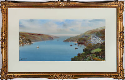 #ad Reginald Daniel Sherrin 1891 1971 Framed Gouache View of Dartmouth