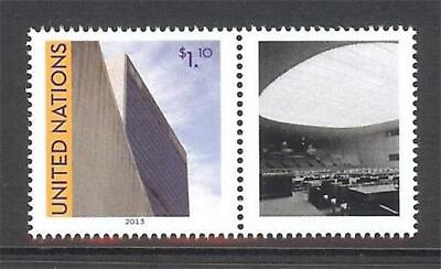 #ad U.N. 2013 Personalized UN New York $1.10 cent single with Label MNH 4