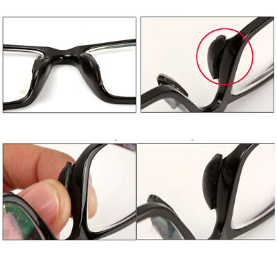 #ad 0.8 2.5mm Nose Pad Self Optical Anti slip Thin Soft Glasses Spectacles