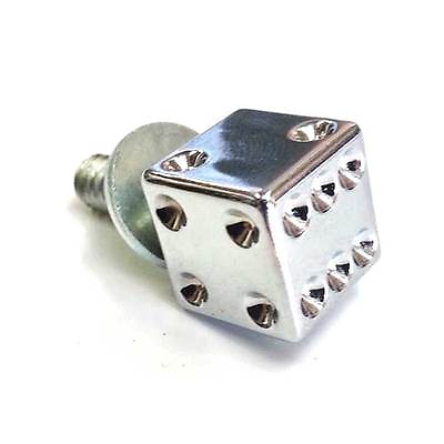 #ad Real Dice quot;Chrome amp; Clear Dotquot; Custom Bolt for Harley Mounting Seat to Fender $13.99