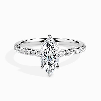 #ad 925 Silver Timeless Classic Cubic zirconia Engagement Ring For Women $23.32