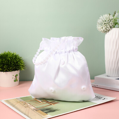 #ad Gift Wrapping Bags Bridal Wedding Money Satin Bride Handbag Candy Bridesmaid