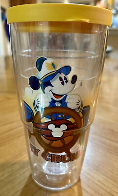#ad 2015 Disney Cruise Line DCL Mickey TERVIS 24oz Tumbler W Matching Lid