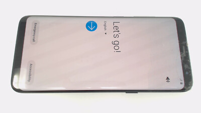 #ad Samsung Galaxy S8 SM G950U Black 64GB Sprint BURN amp; CRACKED GLAS