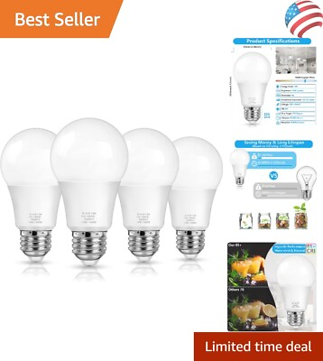 #ad Energy Saving LED Light Bulbs Super Bright 1500 Lumens Long Lasting 4 Pack $17.99