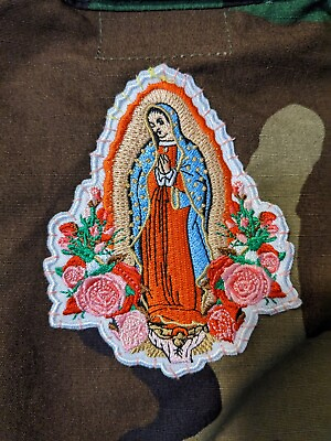 #ad Our Lady of Guadalupe Patch Nuestra Señora de Guadalupe Embroidered Iron On 3x4quot;
