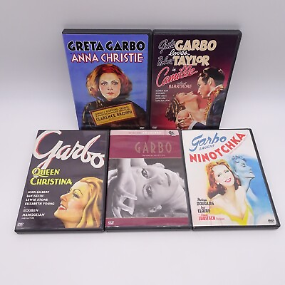 #ad Greta Garbo 5 DVD Lot