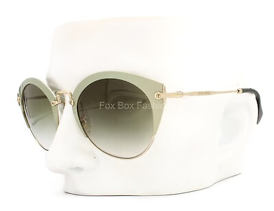 #ad Miu Miu SMU 53R UR3 9T1 Sunglasses Olive Green amp; Gold w case