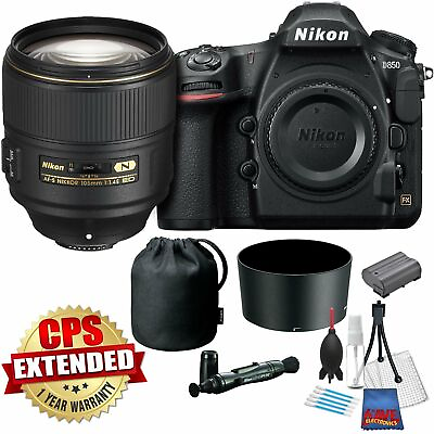 #ad Nikon D850 FX format Digital SLR Camera Body w Nikon AF S 105mm Lens Bundle