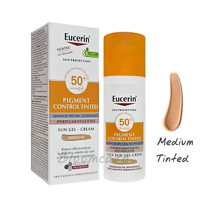 #ad Eucerin Sun Pigment Control Tinted Medium Gel Cream SPF50 50ml $25.90