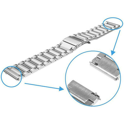 #ad 20mm 22mm Universal Wrist Strap Metal Bracelet Watch Band Stainless Steel