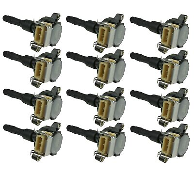 #ad Set of 12 NGK Direct Ignition Coils for BMW E38 750iL 850Ci Rools Royce 5.4L V12