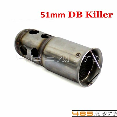 #ad Universal 51mm Exhaust Muffler DB Killer Can Insert Removable Silencer Baffle