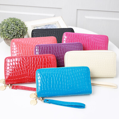 #ad Fashion Women Clutch Leather Long Wallet Phone Bag Handbag Wristlet Bag Gift
